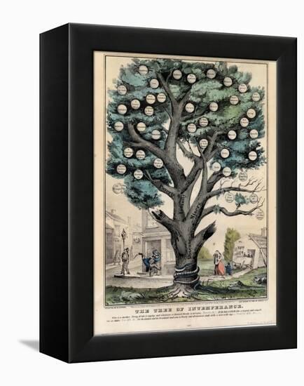 The Tree of Intemperance, Published by N. Currier, New York, 1849-Currier & Ives-Framed Premier Image Canvas