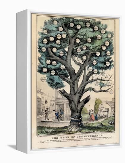 The Tree of Intemperance, Published by N. Currier, New York, 1849-Currier & Ives-Framed Premier Image Canvas