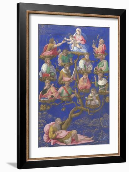 The Tree of Jesse, C.1535-Gerolamo Genga-Framed Premium Giclee Print