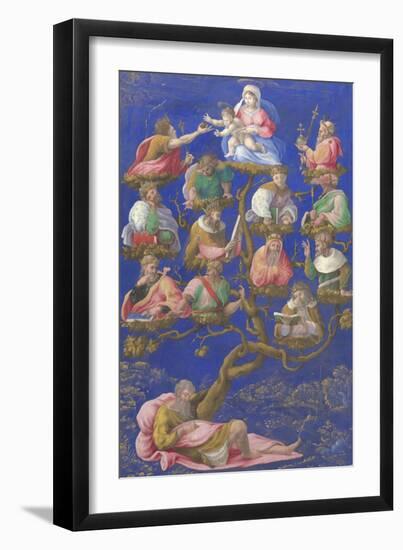 The Tree of Jesse, C.1535-Gerolamo Genga-Framed Premium Giclee Print