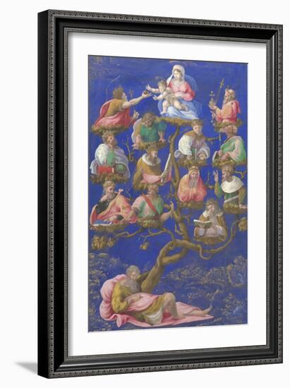 The Tree of Jesse, C.1535-Gerolamo Genga-Framed Premium Giclee Print