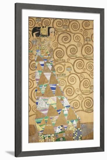 The Tree of Life - Expectation-Gustav Klimt-Framed Premium Giclee Print