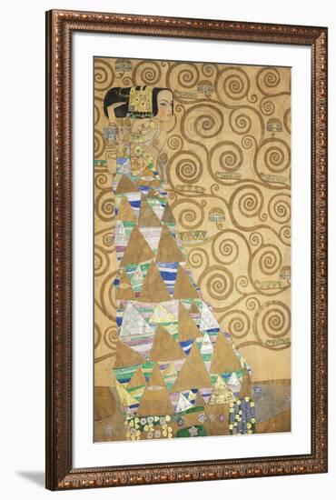 The Tree of Life - Expectation-Gustav Klimt-Framed Premium Giclee Print