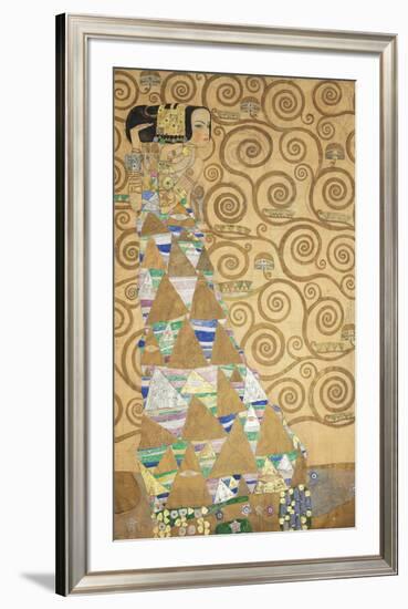 The Tree of Life - Expectation-Gustav Klimt-Framed Premium Giclee Print