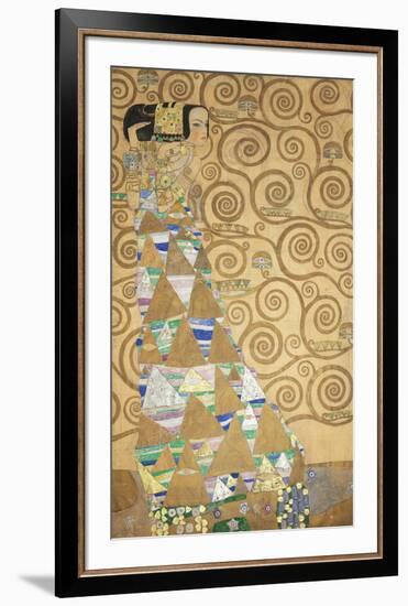 The Tree of Life - Expectation-Gustav Klimt-Framed Premium Giclee Print