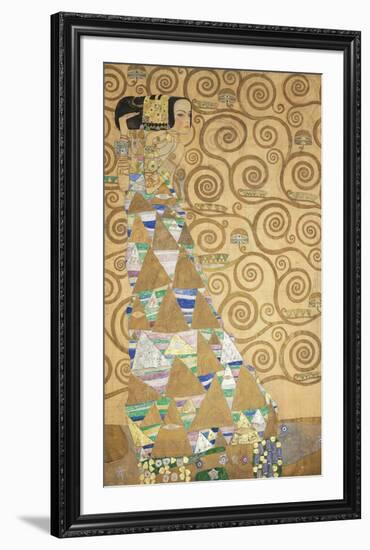 The Tree of Life - Expectation-Gustav Klimt-Framed Premium Giclee Print