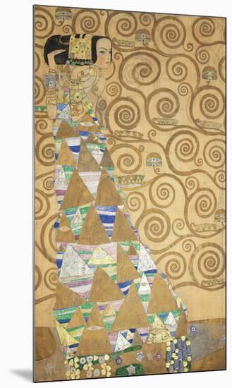 The Tree of Life - Expectation-Gustav Klimt-Mounted Premium Giclee Print