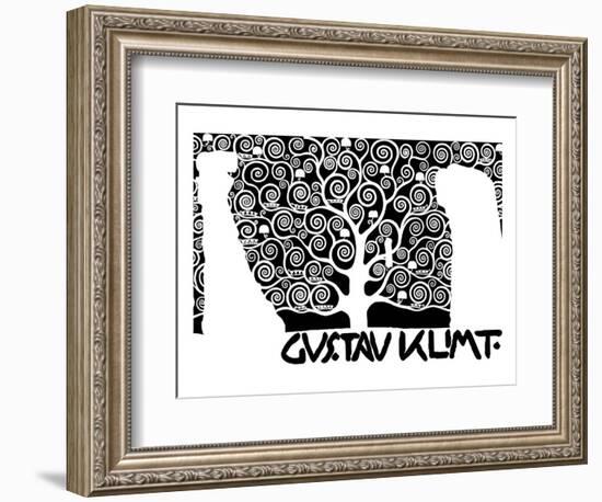 The Tree of Life (Kirie I)-Gustav Klimt-Framed Premium Giclee Print