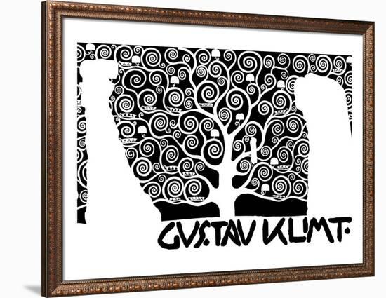 The Tree of Life (Kirie I)-Gustav Klimt-Framed Premium Giclee Print