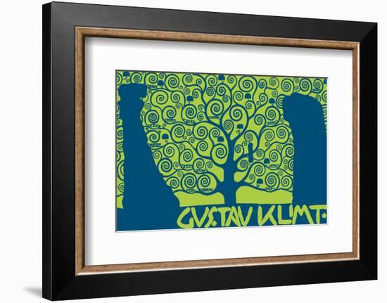 The Tree of Life (Kirie II)-Gustav Klimt-Framed Premium Giclee Print