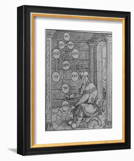 The Tree of Life of the Jewish Caballa--Framed Photographic Print