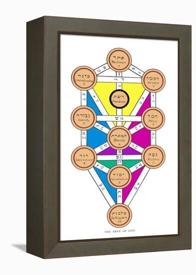 The Tree of Life of the Jewish Caballa-J.f.c. Fuller-Framed Premier Image Canvas