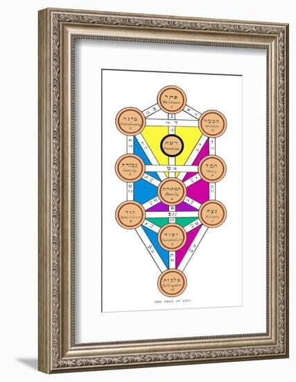 The Tree of Life of the Jewish Caballa-J.f.c. Fuller-Framed Photographic Print