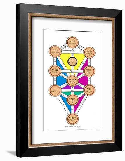 The Tree of Life of the Jewish Caballa-J.f.c. Fuller-Framed Photographic Print