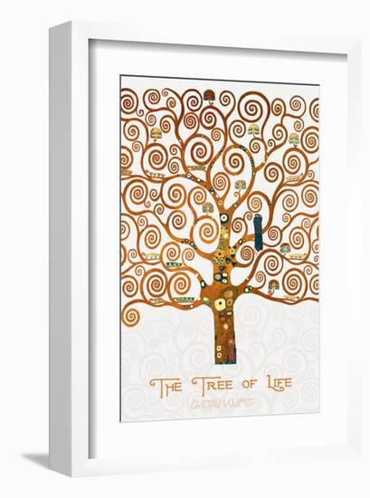 The Tree of Life Pastiche Marzipan-Gustav Klimt-Framed Premium Giclee Print