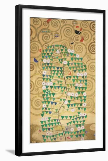 The Tree of Life - Rosebush-Gustav Klimt-Framed Premium Giclee Print