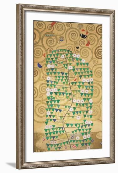 The Tree of Life - Rosebush-Gustav Klimt-Framed Premium Giclee Print