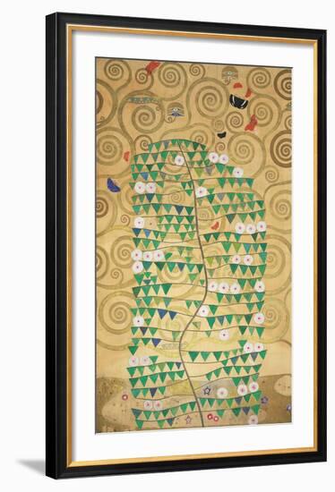 The Tree of Life - Rosebush-Gustav Klimt-Framed Premium Giclee Print