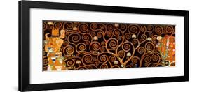 The Tree of Life, Stoclet Frieze, c.1909 (darkened detail)-Gustav Klimt-Framed Art Print