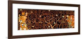 The Tree of Life, Stoclet Frieze, c.1909 (darkened detail)-Gustav Klimt-Framed Art Print