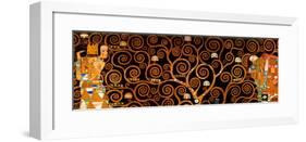 The Tree of Life, Stoclet Frieze, c.1909 (darkened detail)-Gustav Klimt-Framed Art Print