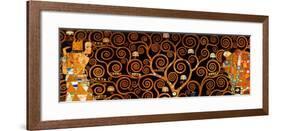 The Tree of Life, Stoclet Frieze, c.1909 (darkened detail)-Gustav Klimt-Framed Art Print