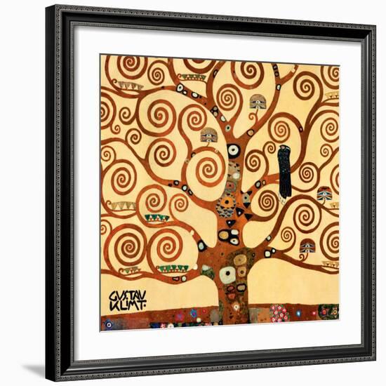 The Tree of Life, Stoclet Frieze, c.1909 (detail)-Gustav Klimt-Framed Art Print