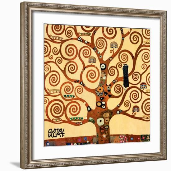 The Tree of Life, Stoclet Frieze, c.1909 (detail)-Gustav Klimt-Framed Art Print