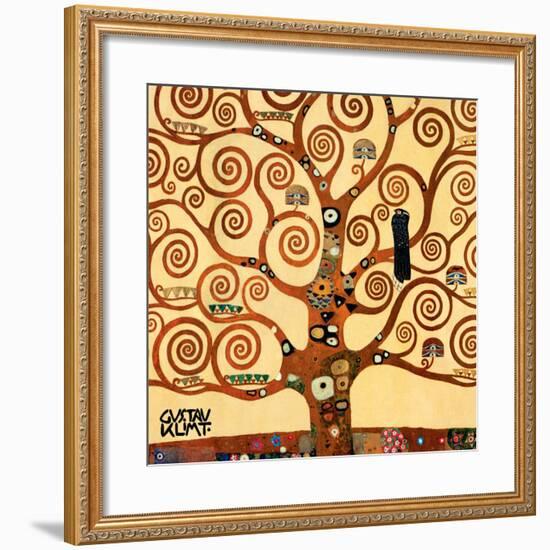 The Tree of Life, Stoclet Frieze, c.1909 (detail)-Gustav Klimt-Framed Art Print