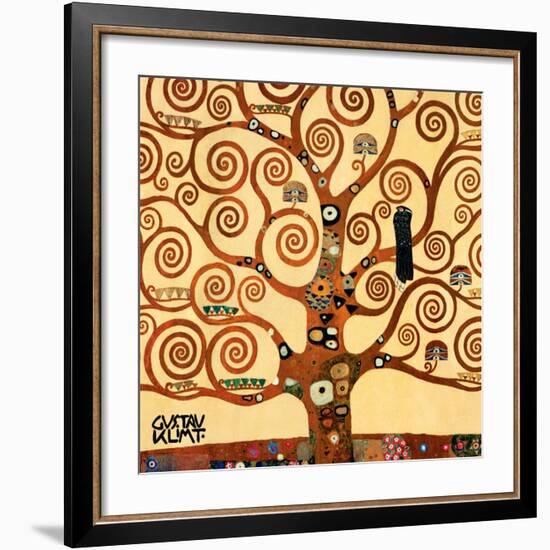 The Tree of Life, Stoclet Frieze, c.1909 (detail)-Gustav Klimt-Framed Art Print