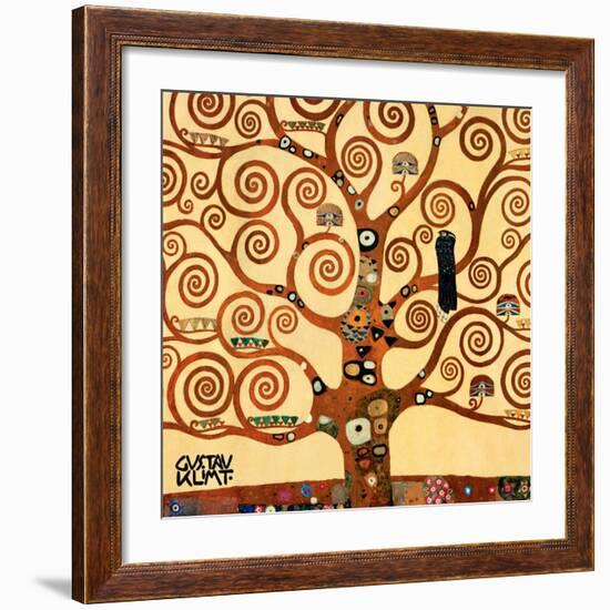 The Tree of Life, Stoclet Frieze, c.1909 (detail)-Gustav Klimt-Framed Art Print