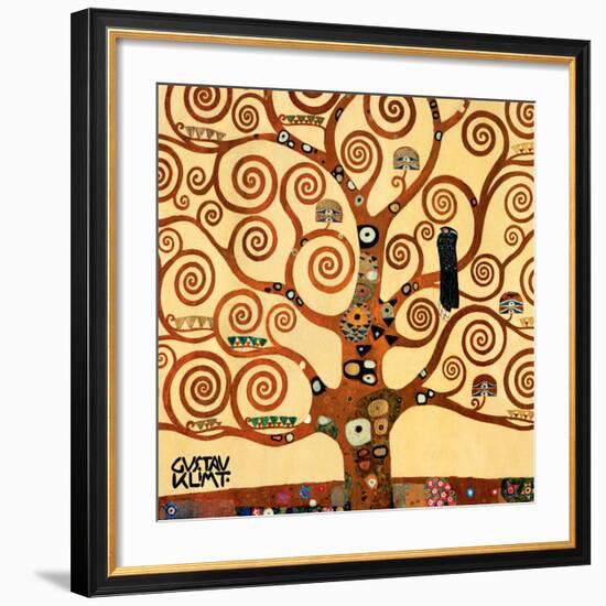 The Tree of Life, Stoclet Frieze, c.1909 (detail)-Gustav Klimt-Framed Art Print