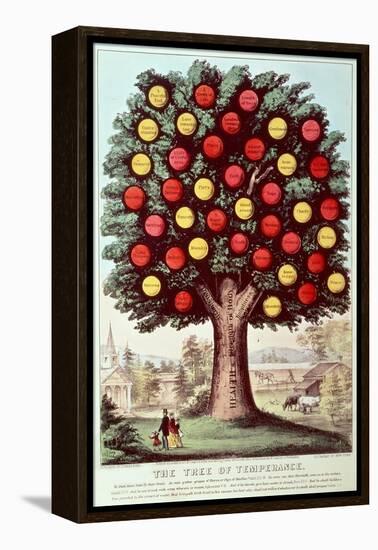 The Tree of Temperance, 1872-Currier & Ives-Framed Premier Image Canvas