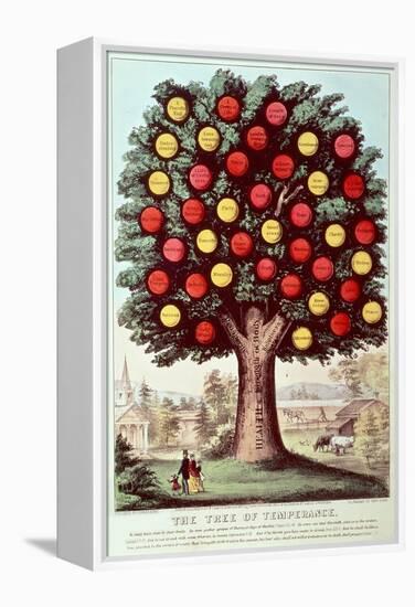 The Tree of Temperance, 1872-Currier & Ives-Framed Premier Image Canvas