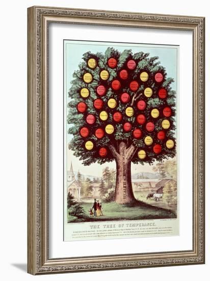 The Tree of Temperance, 1872-Currier & Ives-Framed Giclee Print