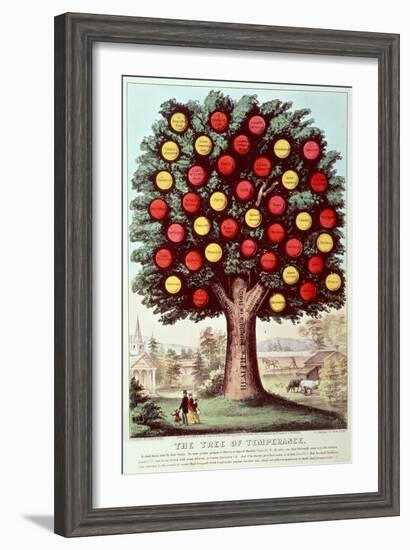 The Tree of Temperance, 1872-Currier & Ives-Framed Giclee Print