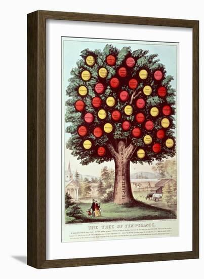 The Tree of Temperance, 1872-Currier & Ives-Framed Giclee Print