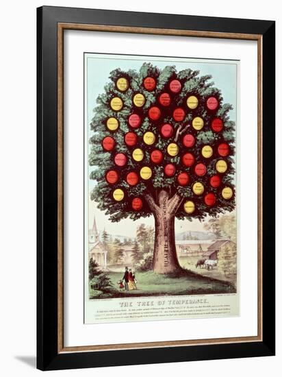 The Tree of Temperance, 1872-Currier & Ives-Framed Giclee Print