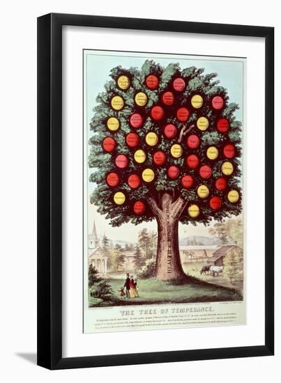 The Tree of Temperance, 1872-Currier & Ives-Framed Giclee Print