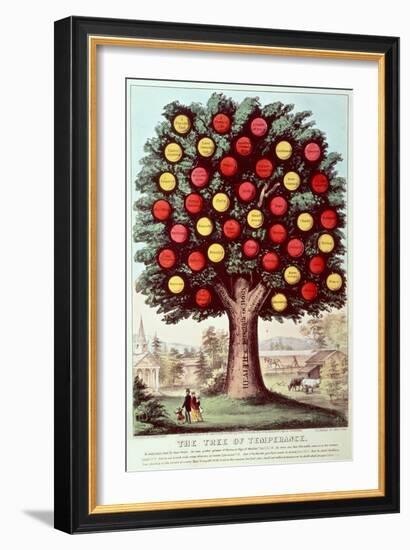 The Tree of Temperance, 1872-Currier & Ives-Framed Giclee Print