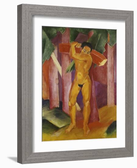 The Tree Porter, 1911-Franz Marc-Framed Giclee Print