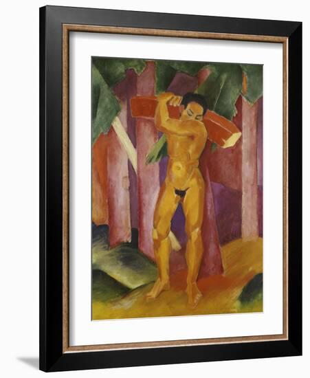 The Tree Porter, 1911-Franz Marc-Framed Giclee Print