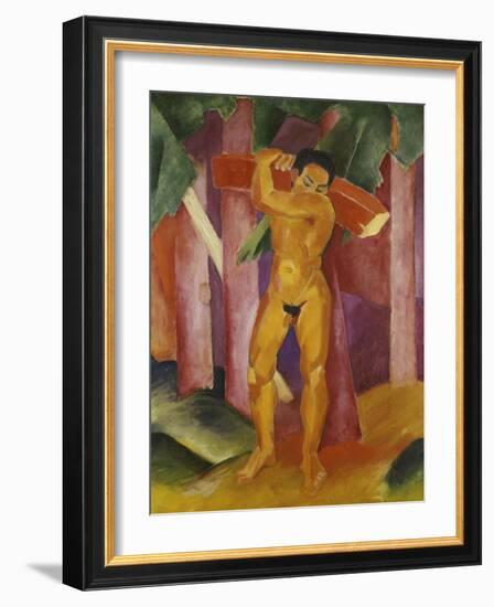 The Tree Porter, 1911-Franz Marc-Framed Giclee Print