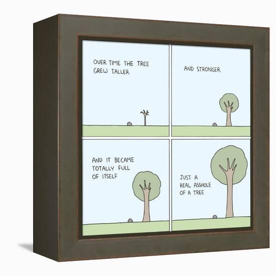 The Tree-Reza Farazmand-Framed Stretched Canvas