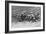 The Trek During the Snowstorm, 1909-Stanley L Wood-Framed Giclee Print