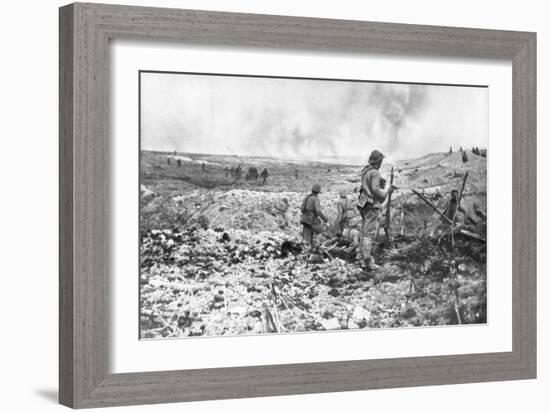 The Trenches of Champagne, France, 1914-null-Framed Giclee Print