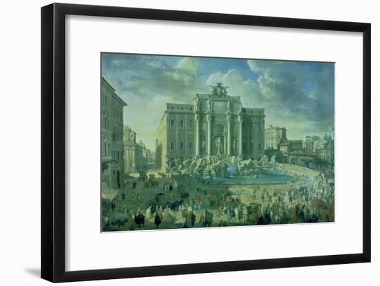 The Trevi Fountain in Rome, 1753-56-Giovanni Paolo Pannini-Framed Giclee Print
