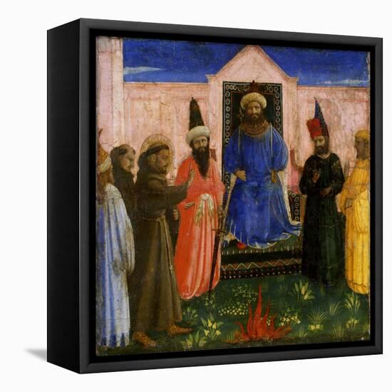 The Trial by Fire of St. Francis before the Sultan, C.1435-40-Fra Angelico-Framed Premier Image Canvas