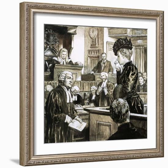 The Trial For Murder of Madeleine Smith-C.l. Doughty-Framed Giclee Print