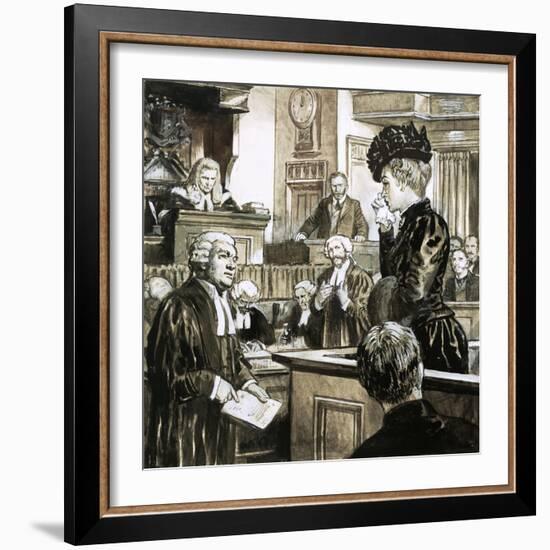 The Trial For Murder of Madeleine Smith-C.l. Doughty-Framed Giclee Print